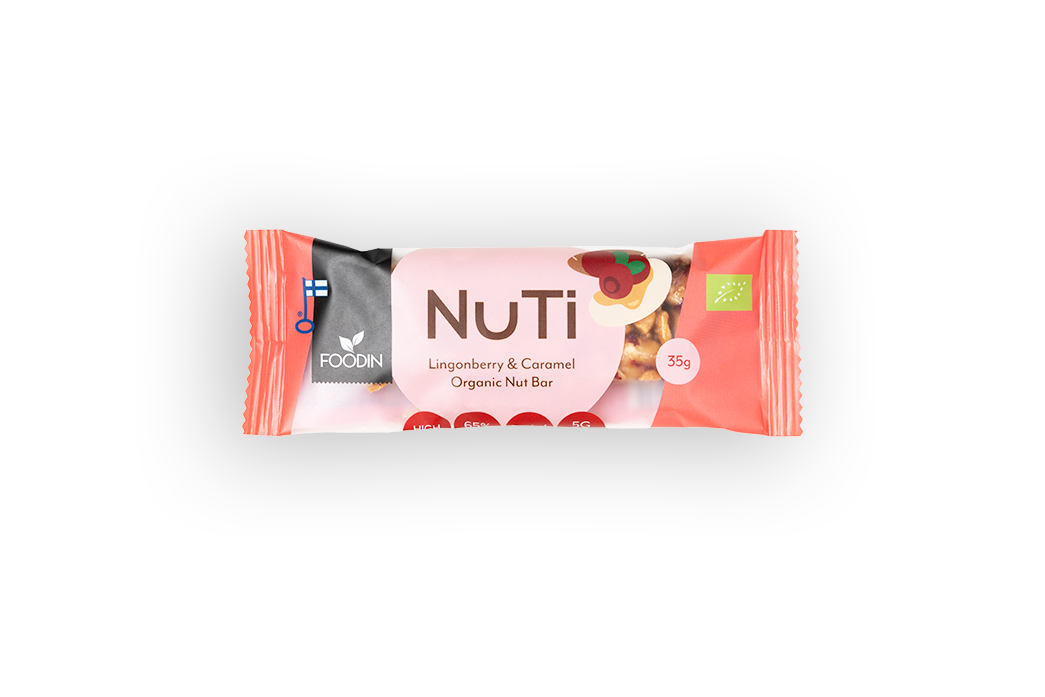 NUTI, Lingonberry & Caramel, 35 g