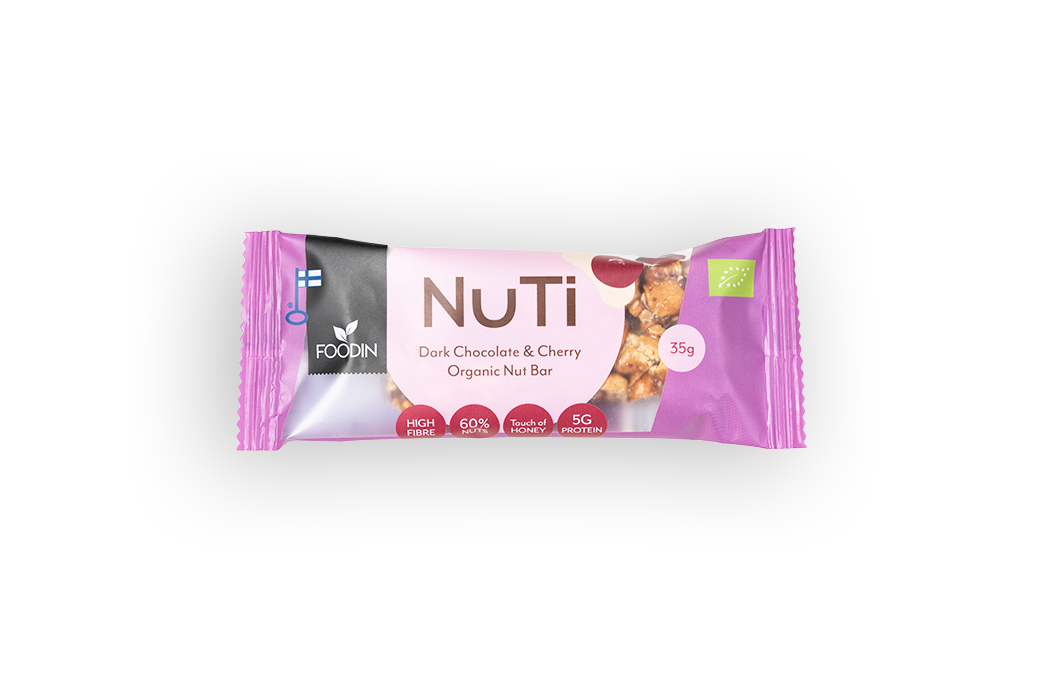 NUTI, Dark Chocolate & Cherry, 35 g
