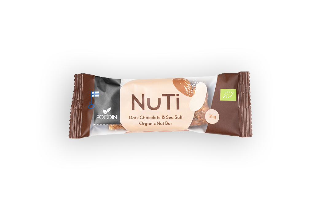 NUTI, Dark Chocolate & Sea Salt, 35 g
