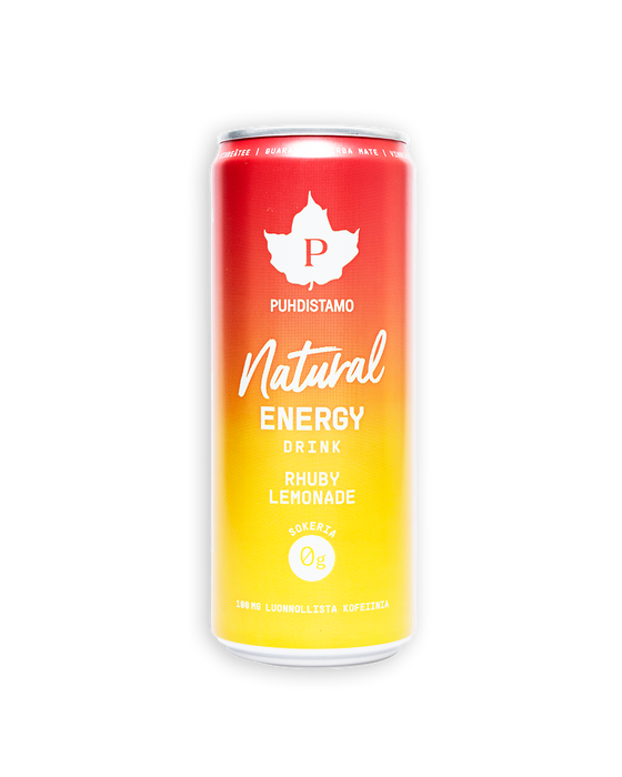 Natural Energy, energiajuoma, Rhuby Lemonade, 330 ml