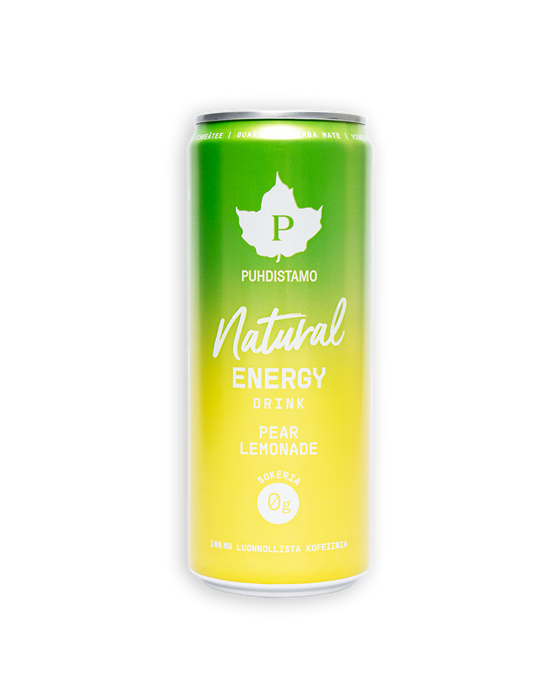 Natural Energy, energiajuoma, Pear Lemonade, 330 ml