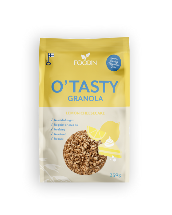 O`Tasty Granola Lemon Cheesecake, kauragranola, Foodin, 350 g