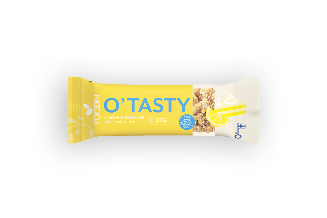 O`Tasty Oat Bar Lemon Cheesecake, kauragranolapatukka, Foodin, 25 g