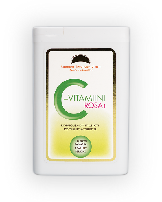 Vitamin C ROSA+, 500 mg, 2x120 tabletter