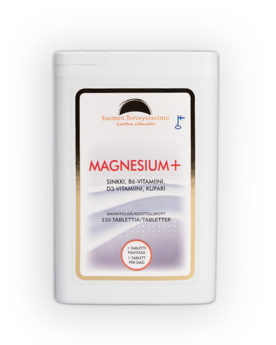 Magnesium+, 300 mg, 2x150 tabletter