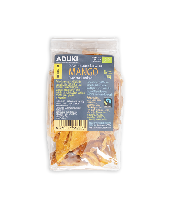 Mango torkad, Aduki, 150 g