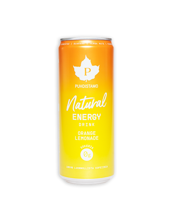 Natural Energy, energiajuoma, Orange lemonade, 330 ml
