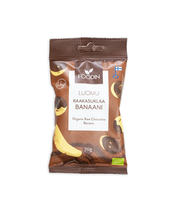 Rå chokladöverdragen banan, 70 g
